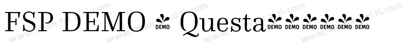 FSP DEMO - Questa字体转换